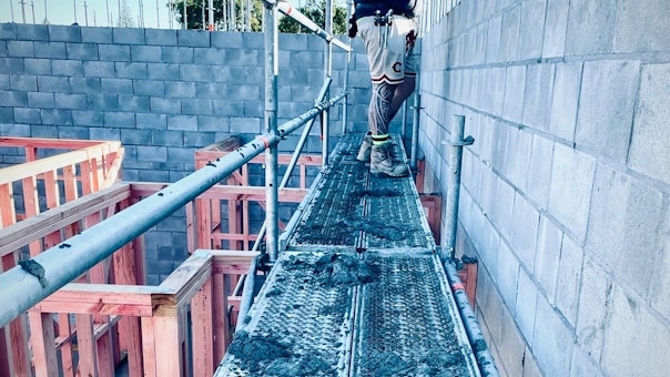 Concrete Block & Brick Houses: Affordable Scaffolding | Sidewall Scaffolding