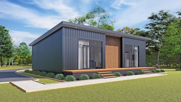 Scaffolding setup for a granny flat build in Auckland providing safe access for roofing, cladding and exterior work. | Sidewall Scaffolding